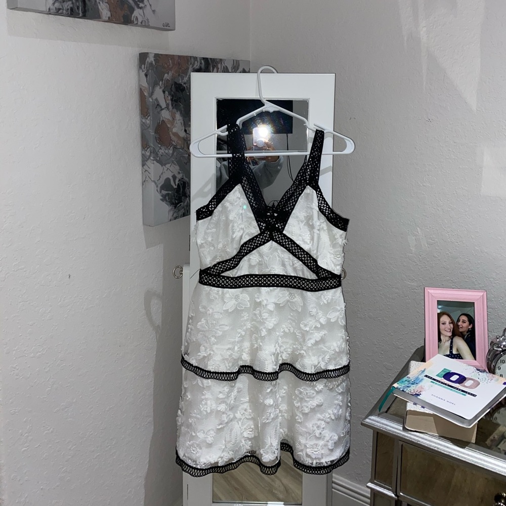 ASOS Black and White Lace Dress